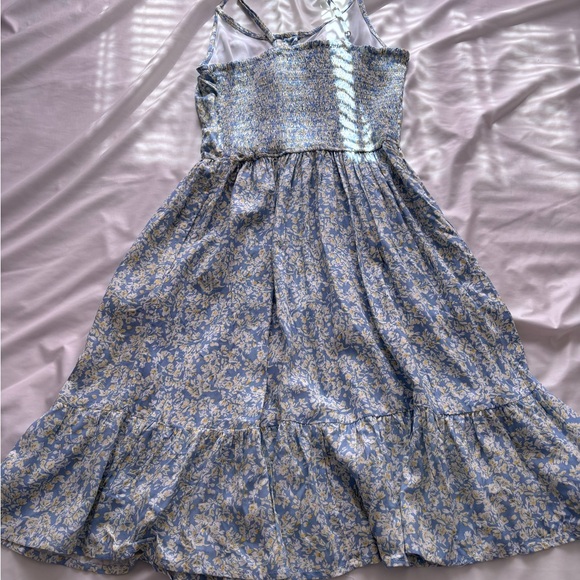 Blue Floral Button-Front Sundress - Picture 2 of 3